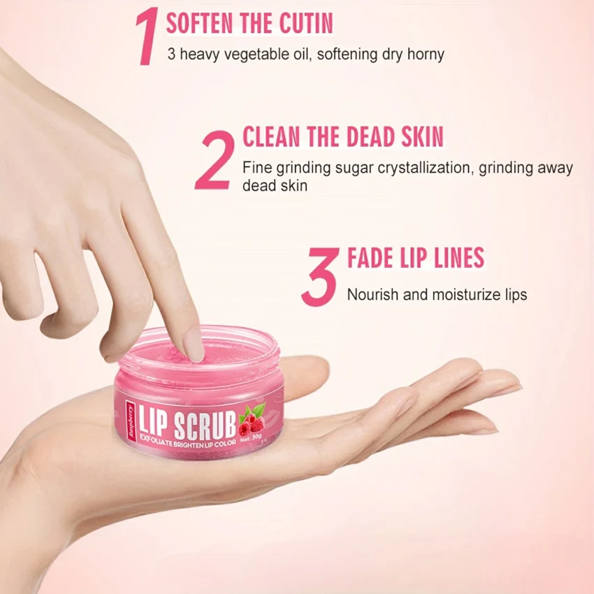 Amatoni - Raspberry Lip Scrub - Image 7